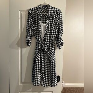 Flared dress. Separate slip inside.